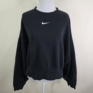 Nike Sportswear Women's Oversized Fleece Crew Neck Sweatshirt Size Medium